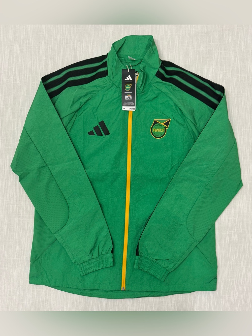 Adidas Jamaica x Bob Marley Anthem Jacket JV8195 Men’s Size Medium NWT MSRP $120 - Picture 2 of 13